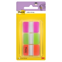 Filing Index Tabs POST-IT® for archiving, (686-PGOEU), PP, strong, 38x25mm, 3x22 tabs, assorted colours