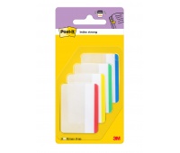 Filing Index Tabs POST-IT® for archiving, (686-F1), PP, straight, 50,8x38,1mm, 4x6 tabs, assorted colours