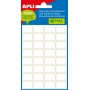 Handwritten Labels APLI, 12x18mm, rounded, white, minibag 6 sheets