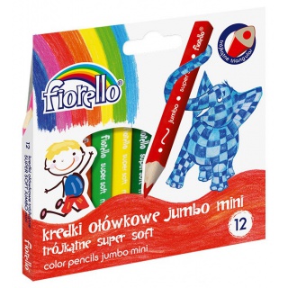 KREDKI FIORELLO SUPER SOFT TRÓJK.MINI JUMBO 12KOL., Podkategoria, Kategoria