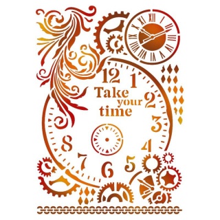 STAMP - SZABLON 21X29,7CM TAKE YOUR TIME, Podkategoria, Kategoria