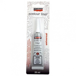 PENTART KONTURÓWKA 20ml SREBRNA, Podkategoria, Kategoria