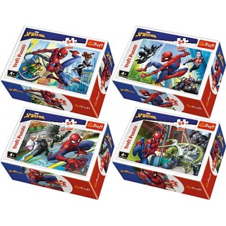 PUZZL 54 mini - Czas na Spider-Mana / Disney Marv., Mini, Puzzle