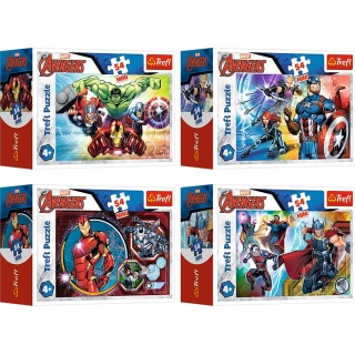 PUZZLE MINI 54-EL BOHATEROWIE AVENGERS, Mini, Puzzle
