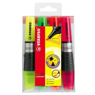 ZAKREŚLACZ LUMINATOR KPL/4, Textmarkery, Artykuły do pisania i korygowania