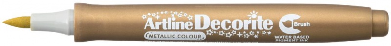 MARKER DECORITE BRUSH METALICZNY ZŁOTY, Markery, Artykuły do pisania i korygowania