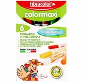 Mazaki COLOR MAXI x6 w pud., Flamastry, Artykuły szkolne
