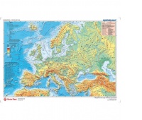 PODKŁAD DWUSTRONNY Z MAPĄ EUROPY 58X41CM, Podkategoria, Kategoria