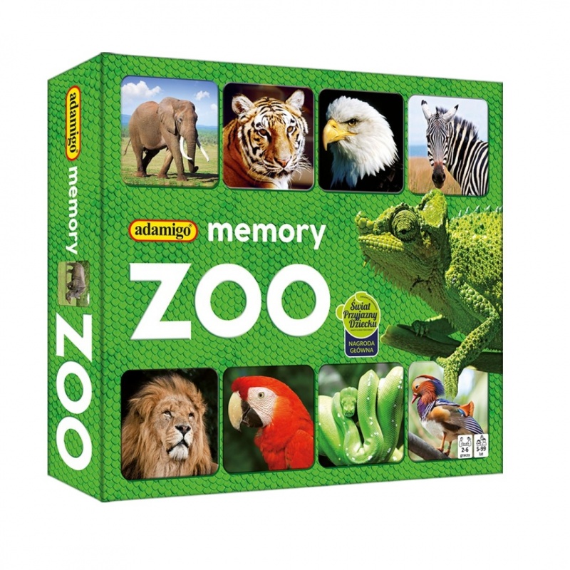 ZOO- ADAMIGO MEMORY, Domino i memos, Gry