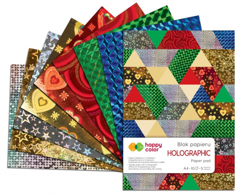 BLOK HOLOGRAPHIC A4 10K.70GR.5KOL.5 MOTYWÓW HC, Podkategoria, Kategoria