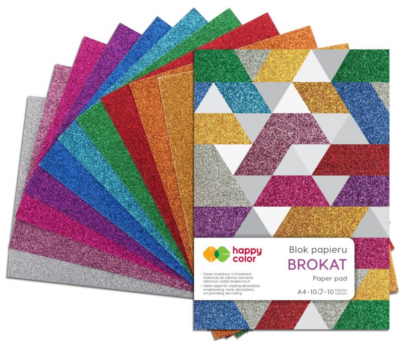 BLOK BROKAT A4 10K.150GR.10KOL.HAPPY COLOR, Podkategoria, Kategoria