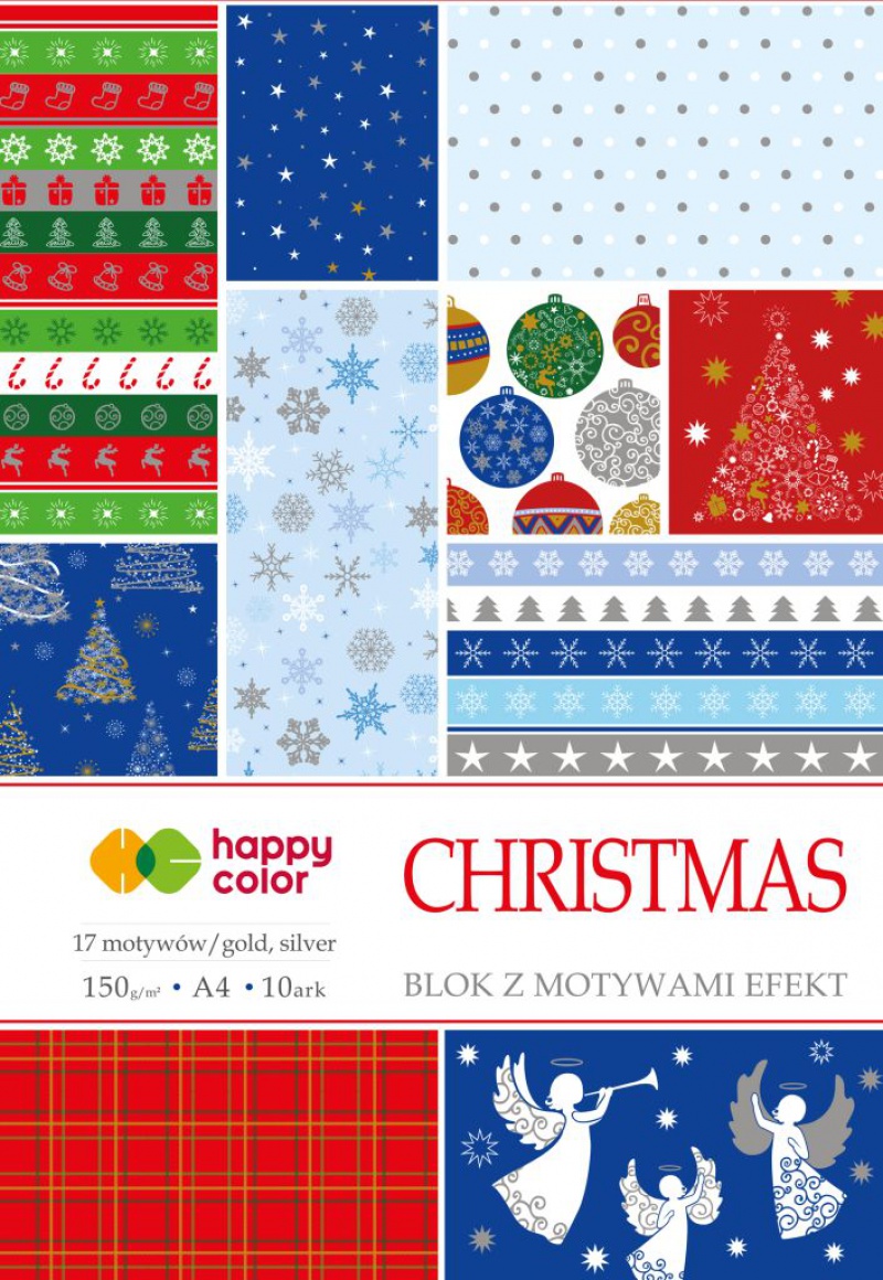 BLOK CHRISTMAS Z EFEKTAMI A4 10K.150GR.17 MOTYWÓW, Podkategoria, Kategoria