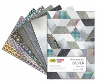 BLOK SILVER A4 10K.150-230GR.HAPPY COLOR, Podkategoria, Kategoria