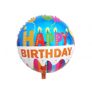 BALON FOLIOWY "HAPPY BIRTHDAY ŚWIECZKI" 18", Podkategoria, Kategoria