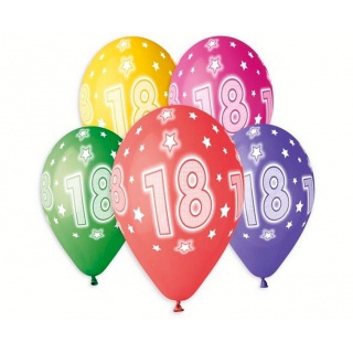 BALONY PREMIUM HEL Z NADRUKIEM 18 13" /5/, Podkategoria, Kategoria