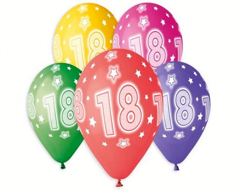 BALONY PREMIUM HEL Z NADRUKIEM 18 13" /5/, Podkategoria, Kategoria