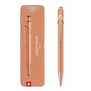 Długopis CARAN D'ACHE 849 Brut Rose, M, w pudełku, różowe złoto, Długopisy, Artykuły do pisania i korygowania