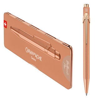 Długopis CARAN D'ACHE 849 Brut Rose, M, w pudełku, różowe złoto, Długopisy, Artykuły do pisania i korygowania