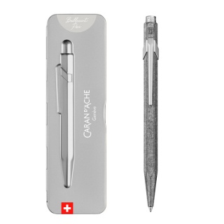 Długopis CARAN D'ACHE 849 Original, M, w pudełku, srebrny, Długopisy, Artykuły do pisania i korygowania