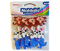 NAKLEJKI Z PIANKI PVC36 MAŁPKI,PIESKI, Podkategoria, Kategoria