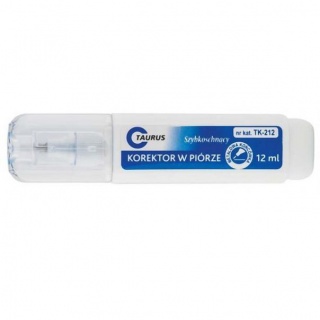 KOREKTOR W PIÓRZE 12ML KOŃCÓWKA METALOWA, Podkategoria, Kategoria