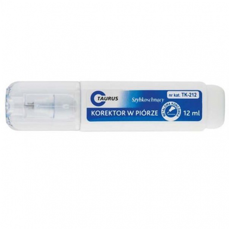 KOREKTOR W PIÓRZE 12ML KOŃCÓWKA METALOWA, Podkategoria, Kategoria