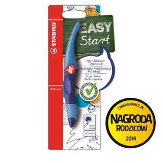 PIÓRO STABILO EASY ORIGINAL START NIEB., PRAWORĘCZ., Cienkopisy, pióra kulkowe, Artykuły do pisania i korygowania