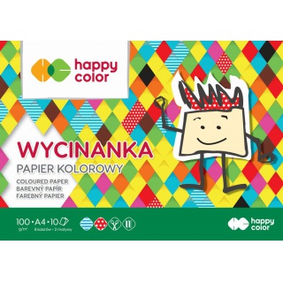 BLOK WYCINANKA A4 10ARK.100GR.HAPPY COLOR, Podkategoria, Kategoria