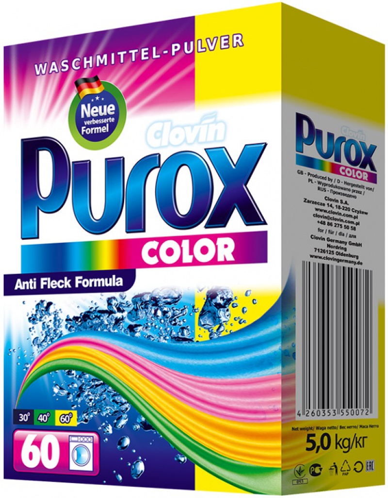 PUROX PROSZEK 5K COLOR KARTON, Podkategoria, Kategoria
