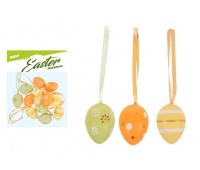 OZDOBA JAJKA PLASTIK 4CM MIX S190099-ORA /12/, Podkategoria, Kategoria