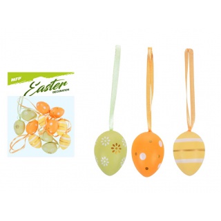 OZDOBA JAJKA PLASTIK 4CM MIX S190099-ORA /12/, Podkategoria, Kategoria