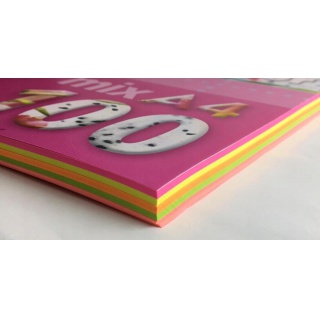 PAPIER FLUO MIX A4-100 KOLOR, Podkategoria, Kategoria