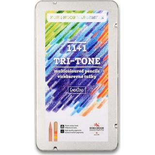 KIN KREDKI NATUR 3442 TRI-TONE TRÓJKOLOROWE 11+1 K, Podkategoria, Kategoria