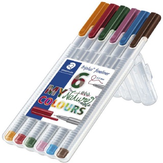 CIENKOPIS TRIPLUS FINELINER 0,3mm 6 KOLORÓW, Podkategoria, Kategoria