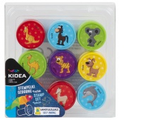 STEMPELKI OZDOBNE B 9 SZT. KIDEA, Kreatywne, Zabawki