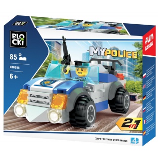 KLOCKI BLOCKI MY POLICE 2W1 85EL. 6585, Podkategoria, Kategoria