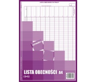 LISTA OBECNOŚCI A4 OFFSET 40K.EMEKO 134, Podkategoria, Kategoria