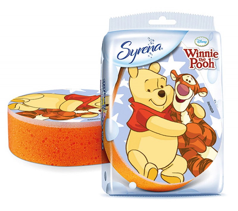 Gąbka kąpielowa SYRENA Kubuś i przyjaciele, mix kolor&oacute;w, Inne, Artykuły higieniczne i dozowniki