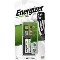Ładowarka ENERGIZER Mini + 2 szt. akumulatork&oacute;w Power Plus AA, Akumulatorki i ładowarki, Urządzenia i maszyny biurowe