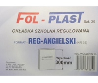 OKŁADKA SZKOLNA REGUL.J.ANGIELSKI NR-35 300MM /20/, Podkategoria, Kategoria