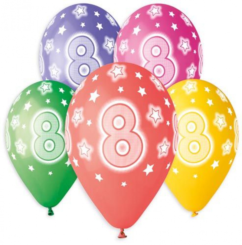 BALONY PREMIUM HEL Z NADRUKIEM 8 13" /5/, Podkategoria, Kategoria