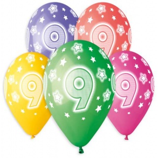 BALONY PREMIUM HEL Z NADRUKIEM 9 13" /5/, Podkategoria, Kategoria
