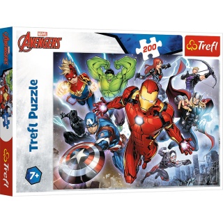 " PUZZLE 200 - Waleczni Avengersi", 200 element&oacute;w, Puzzle