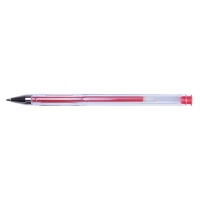 Długopis żelowy OFFICE PRODUCTS Classic 0,5mm, czerwony, Żelopisy, Artykuły do pisania i korygowania