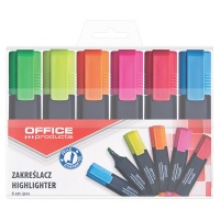 Highlighter 1-5mm (line) 6pcs assorted colours