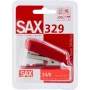 Zszywacz SAX329, zszywa do 20 kartek, czerwony, zszywki GRATIS, Zszywacze, Drobne akcesoria biurowe