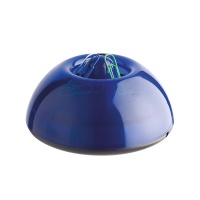 Pojemnik magn. na spinacze Lux transparentny niebieski, Przyborniki na biurko, Drobne akcesoria biurowe