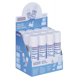 Klej w sztyfcie DONAU, 40g, Kleje, Drobne akcesoria biurowe