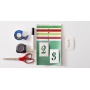 Office Scissors SCOTCH® (1427), ergonomic, 18cm, red-grey
