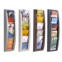 Wall Mounted Files 5 pockets 1/3 A4 silver